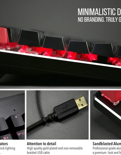 Load image into Gallery viewer, Modular Mechanical Gaming Keyboard - Full Size GMMK (104 Key) - RGB LED Backlit, Brown Switches, Hot Swap Switches (Black)(Gmmk-Brn)
