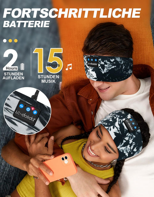 Load image into Gallery viewer, Sleep Mask with Bluetooth Headphones, Painting Sleep Headphones Bluetooth Headband for Sleeping Sports Sleep Mask for Side Sleeper, Best Gift and Travel Essentials
