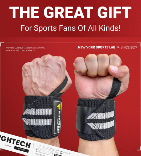 Upgraded 2022 PRO Series Wrist Wraps for Weight Lifting | 18 Inch Professional Grade Lifting Wrist Wraps for Crossfit and Powerlifting (Black, 18 Inch)