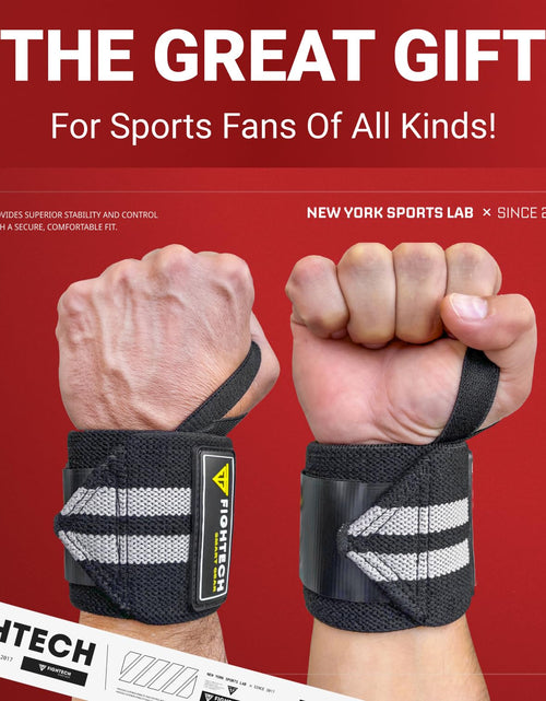 Load image into Gallery viewer, Upgraded 2022 PRO Series Wrist Wraps for Weight Lifting | 18 Inch Professional Grade Lifting Wrist Wraps for Crossfit and Powerlifting (Black, 18 Inch)
