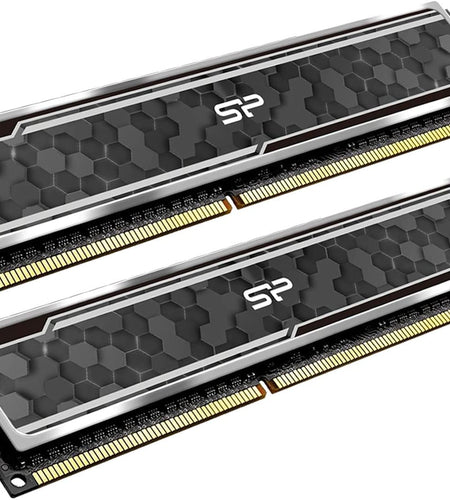 Silicon Power Value Gaming DDR4 RAM 16GB (2X8Gb) 3200Mhz (PC4 25600) CL16 1.35V Desktop Memory Module with Heatsink Camouflage Grey SP016GXLZU320BDAJ5