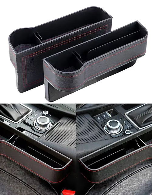 Load image into Gallery viewer, LuxPocket™ Leather Car Seat Gap Organizer – Declutter Your Drive in Style
