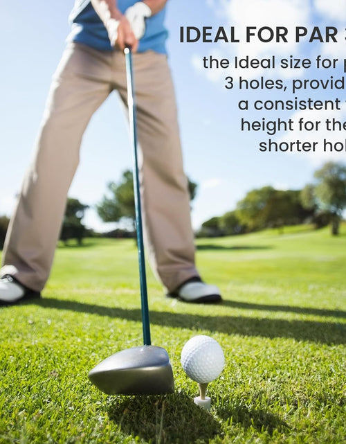 Load image into Gallery viewer, Golf Rubber Tees Value 6 Pack with 6 Plastic Tees 3 1/4 Inch, Driving Range Tee Easy to Find Stable Durable for Golf Mats Turf Practice, Mixed Size 1.5" 2.25" 2.75" 3" 3.13"

