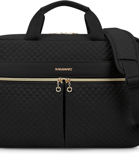 17.3/15.6 Inch Laptop Bag, Briefcase for Women Computer Messenger Bag Office Travel Business, Black