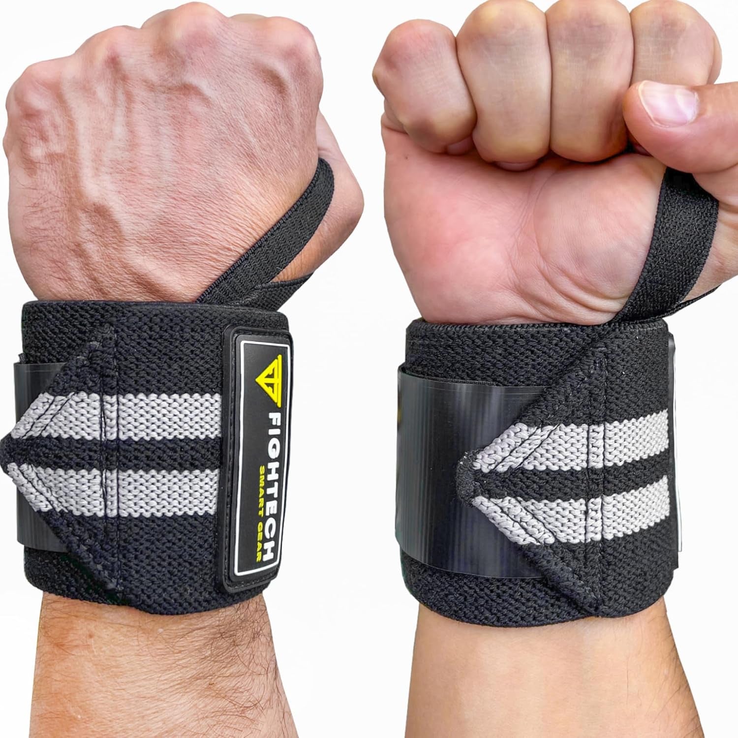 Upgraded 2022 PRO Series Wrist Wraps for Weight Lifting | 18 Inch Professional Grade Lifting Wrist Wraps for Crossfit and Powerlifting (Black, 18 Inch)