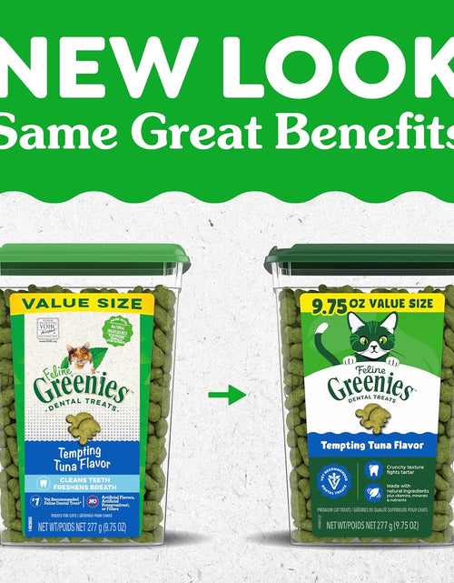 Load image into Gallery viewer, FELINE  Natural Dental Care Cat Treats, Tuna Flavor, All Bag Sizes
