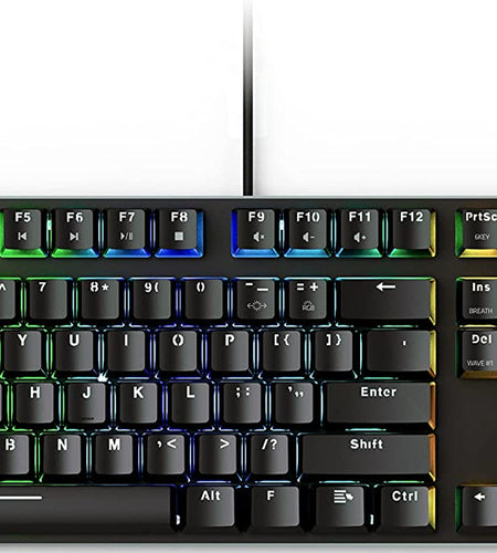 Modular Mechanical Gaming Keyboard - Full Size GMMK (104 Key) - RGB LED Backlit, Brown Switches, Hot Swap Switches (Black)(Gmmk-Brn)
