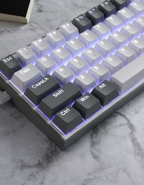 Load image into Gallery viewer, K617 Fizz 60% Wired RGB Gaming Keyboard, 61 Keys Compact Mechanical Keyboard W/White and Grey Color Keycaps, Linear Red Switch, Pro Driver/Software Supported
