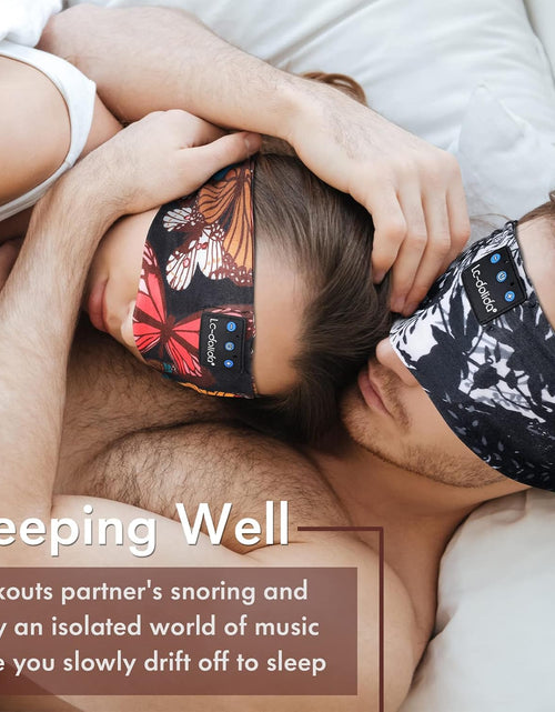Load image into Gallery viewer, Sleep Mask with Bluetooth Headphones, Painting Sleep Headphones Bluetooth Headband for Sleeping Sports Sleep Mask for Side Sleeper, Best Gift and Travel Essentials

