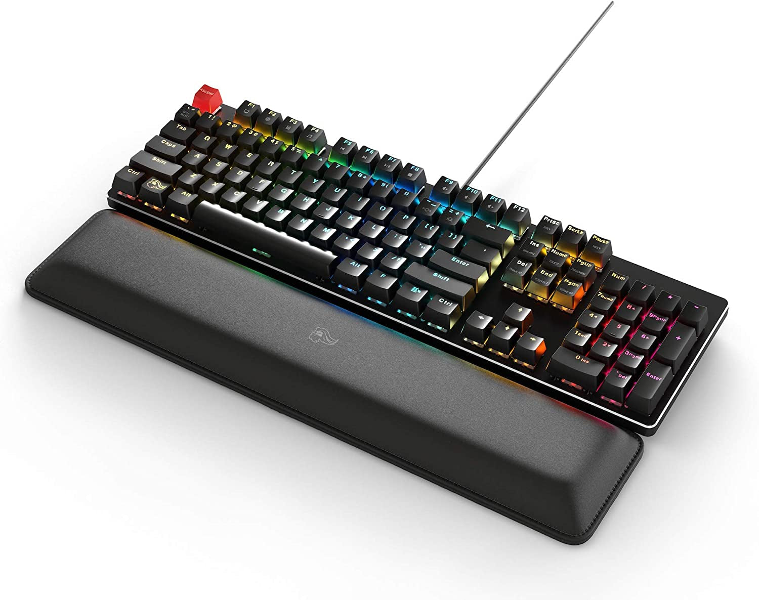Modular Mechanical Gaming Keyboard - Full Size GMMK (104 Key) - RGB LED Backlit, Brown Switches, Hot Swap Switches (Black)(Gmmk-Brn)