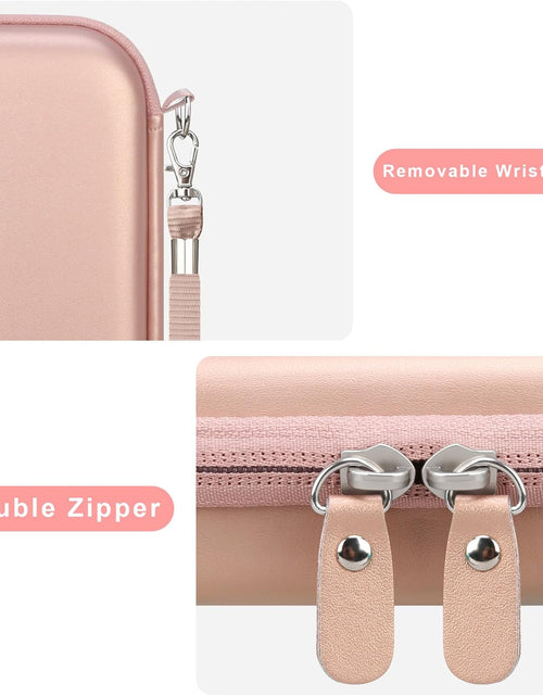 Load image into Gallery viewer, Carrying Case Replacement for HP Sprocket Portable 2X3 Instant Photo Printer, Kodak Step Wireless Mobile Photo Printer, Lifeprint 2X3 Photo Printer, Mesh Bag Fit Photo Paper Cable, Rose Gold
