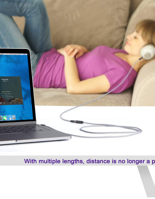 Load image into Gallery viewer, Stereo Jack Extension Cable Headphone Extension Cable 15FT 3.5Mm Male to Female Aux Extension Cable for Phones, Headphones, Speakers, Tablets, Pcs, MP3 Players and More, 4.5M
